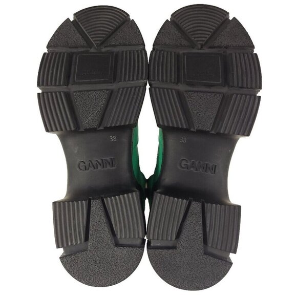 Ganni Rubber Country Boots Size 38 US 8 Kelly Green - Picture 9 of 12